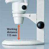 Mikroskop stereoskopowy Nikon SMZ 745 odległość robocza
